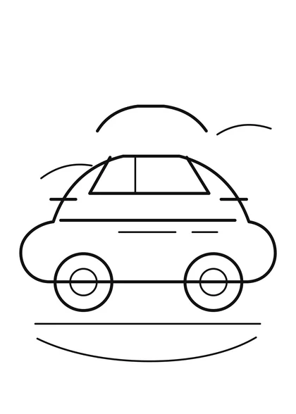 Race Car Coloring Page