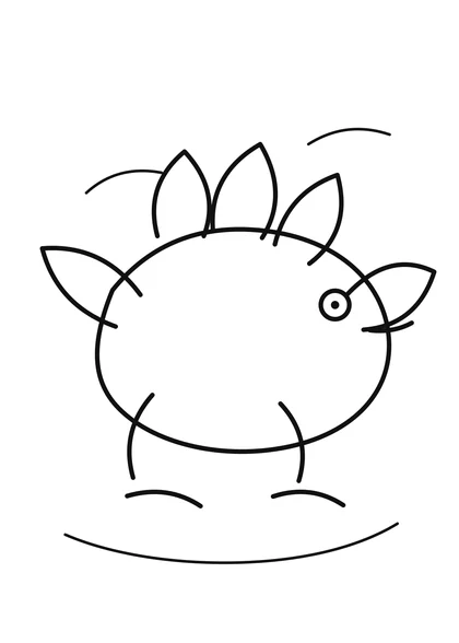 Stegosaurus Coloring Page