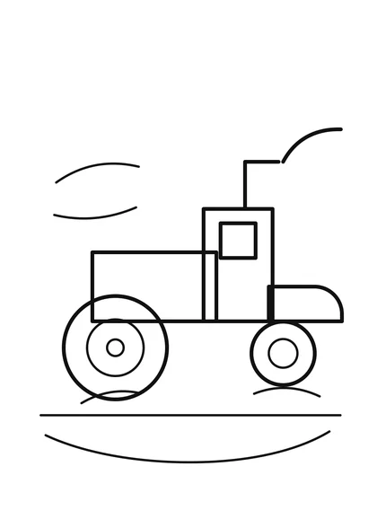 Tractor Coloring Page